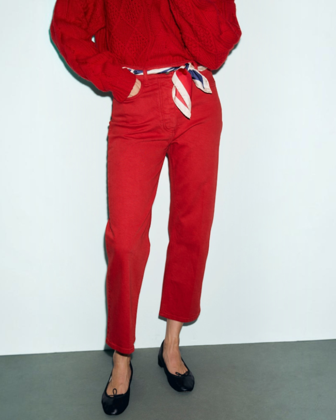 Gerard Darel - Jean Droit 7/8 Mirage - Rouge