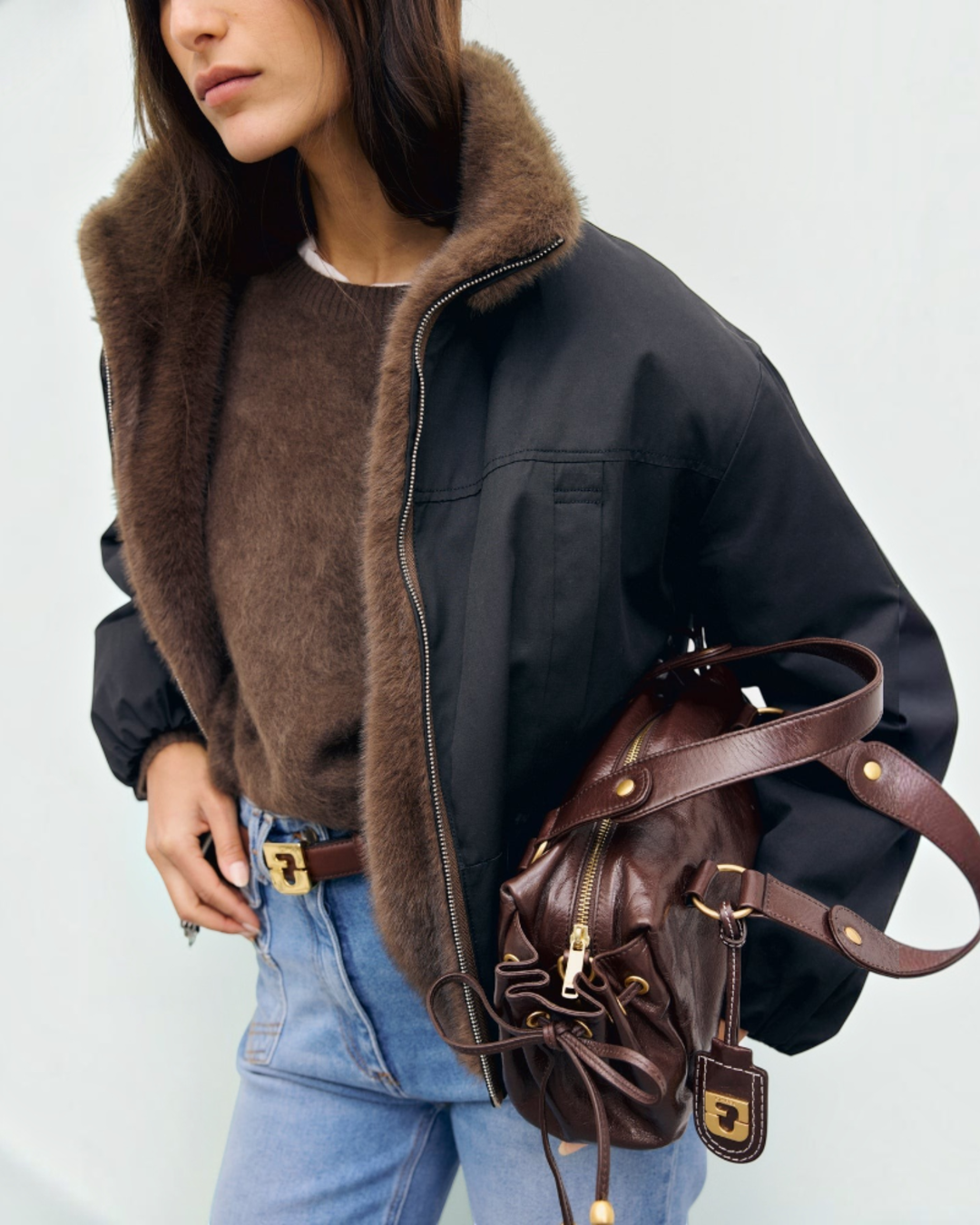 Gerard Darel - Aurora Short Lined And Reversible Parka - Brown
