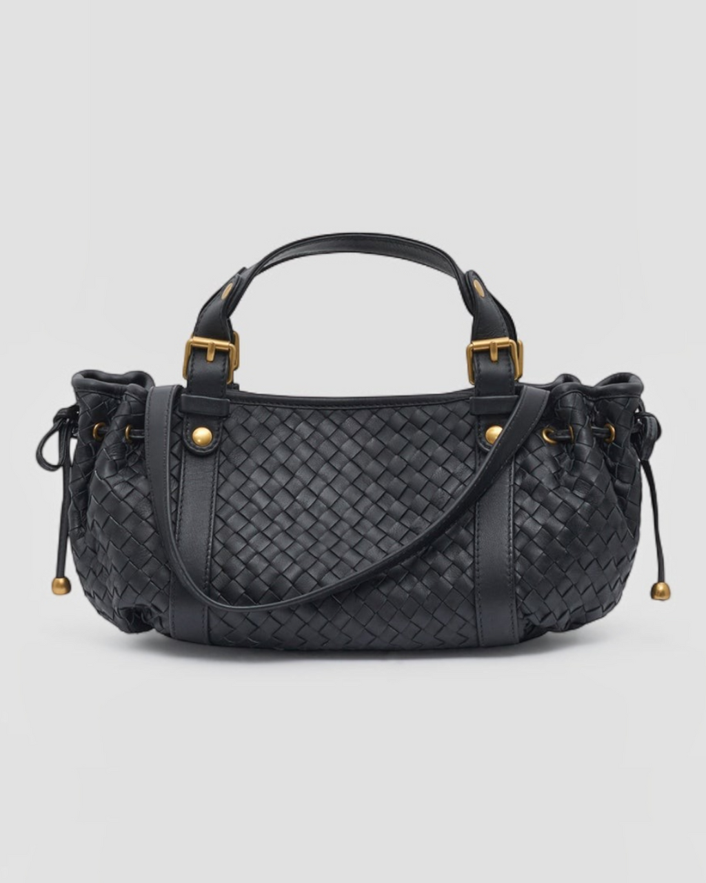 Gerard Darel - Mini Sac À Main En Cuir Tressé 12H - Noir