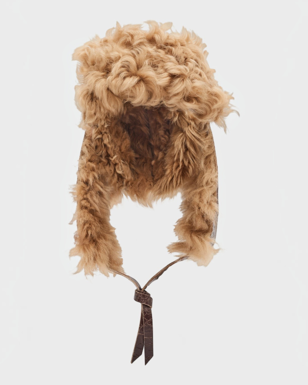 Gerard Darel - Deedee Leather And Wool Chapka - Brown