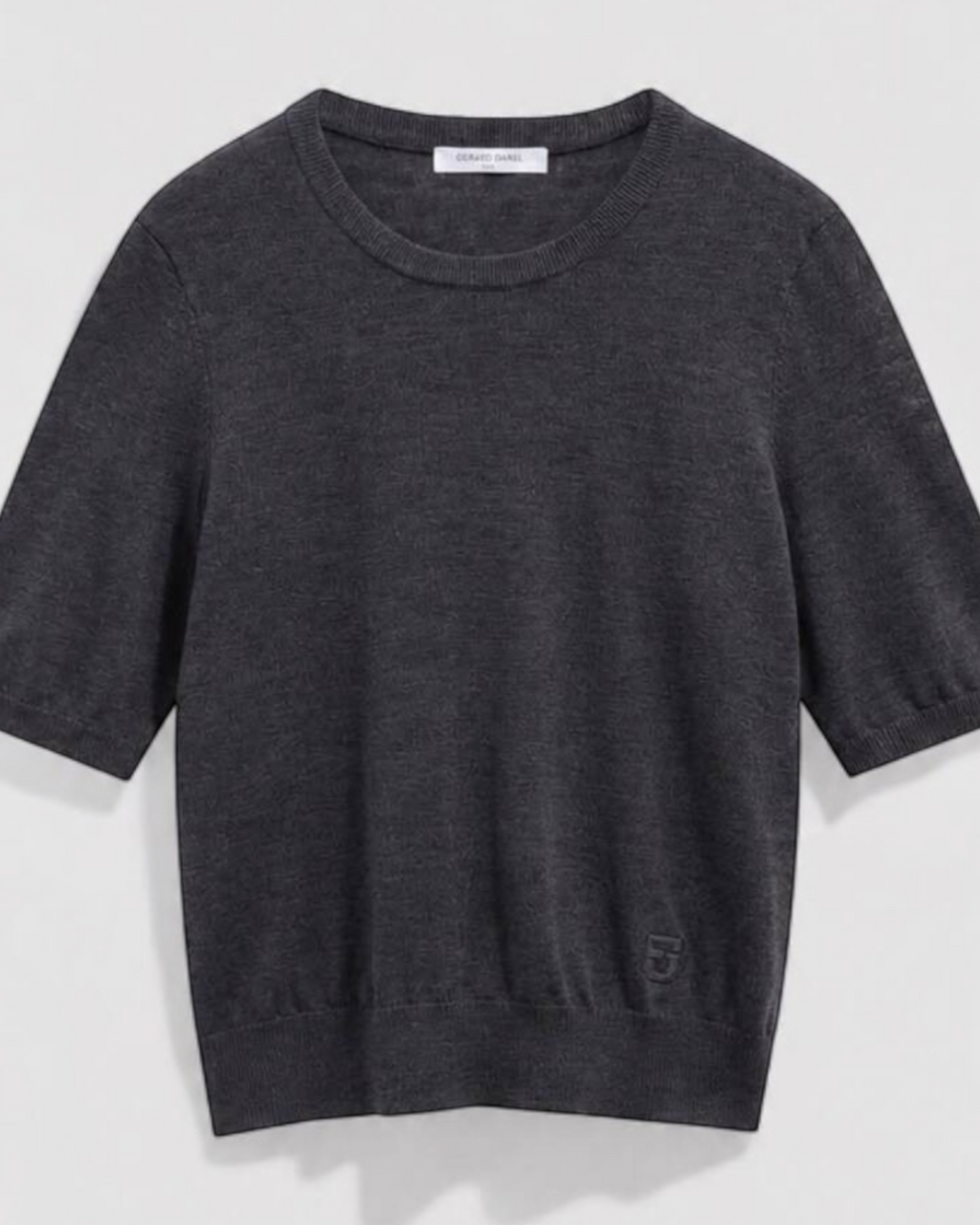 Gerard Darel - Pull Manches Courtes En Laine Fine Reine - Gris