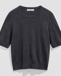 Gerard Darel - Pull Manches Courtes En Laine Fine Reine - Gris