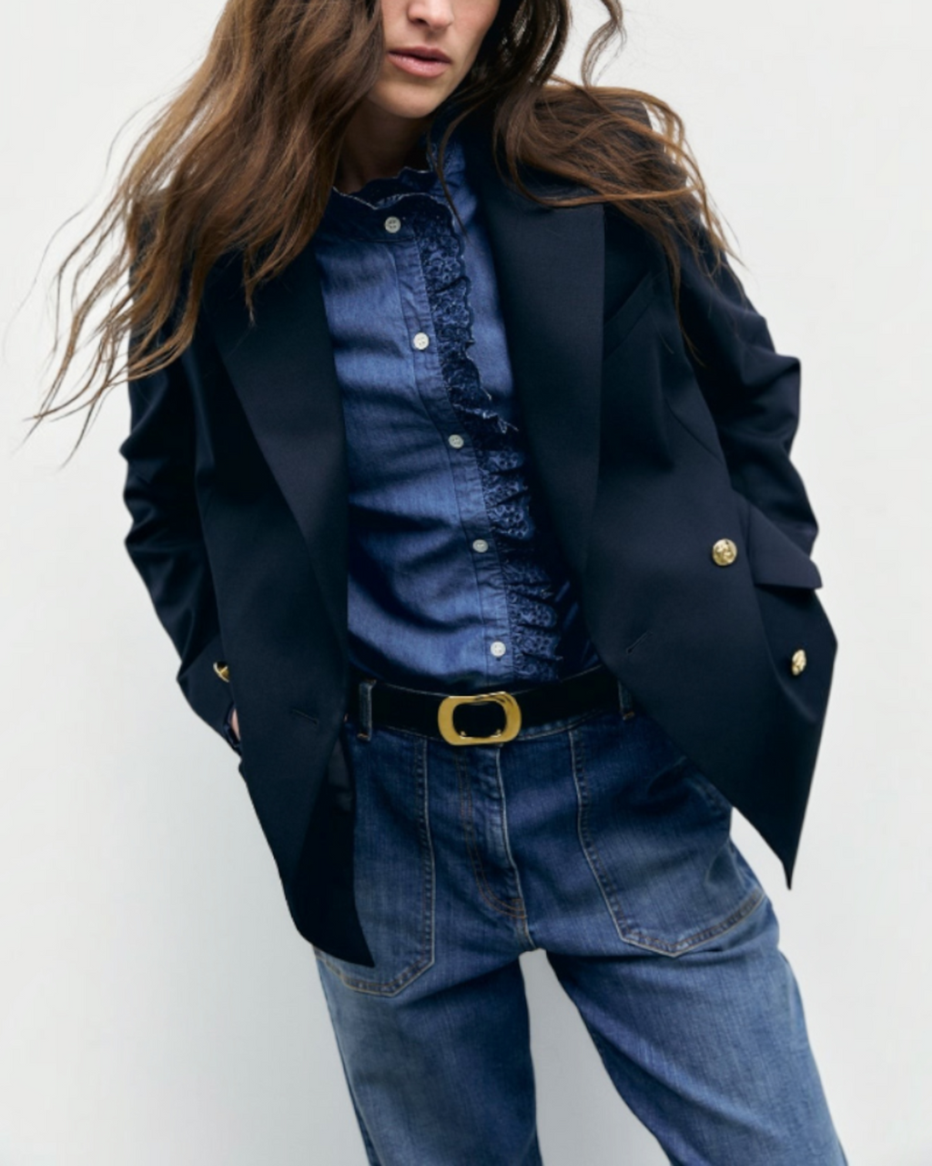 Gerard Darel - Blazer Croisé Junie - Marine