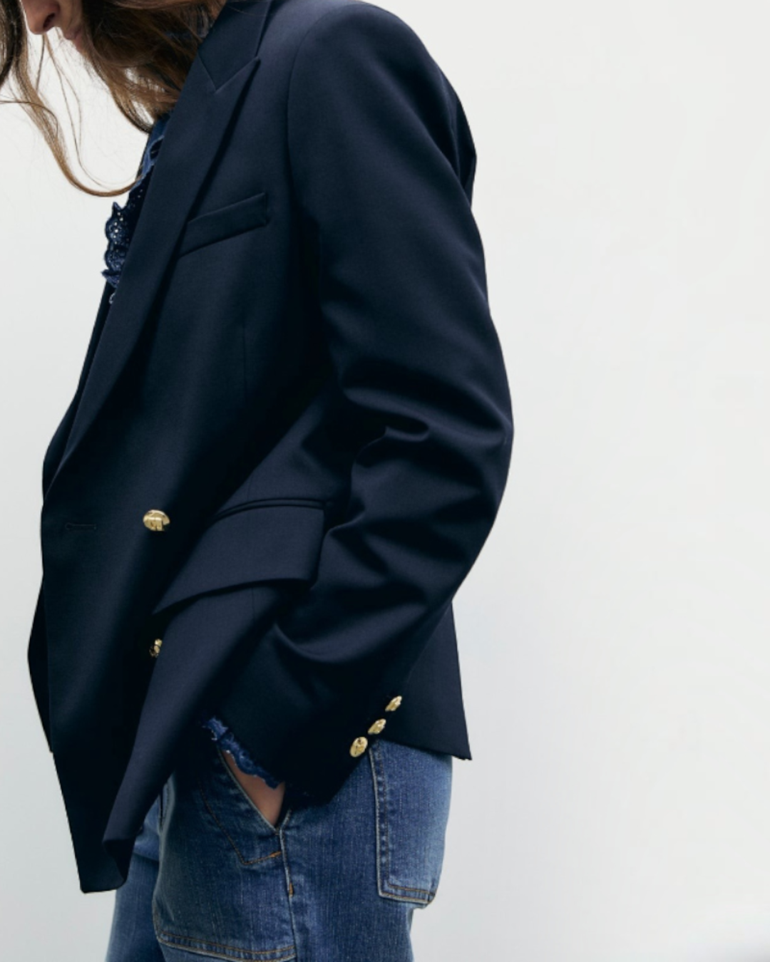 Gerard Darel - Blazer Croisé Junie - Marine