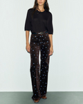 Gerard Darel - Short-Sleeved Fine Wool Queen Sweater - Brown