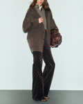 Gerard Darel - Straight Hooded Coat In Alsa Wool - Brown