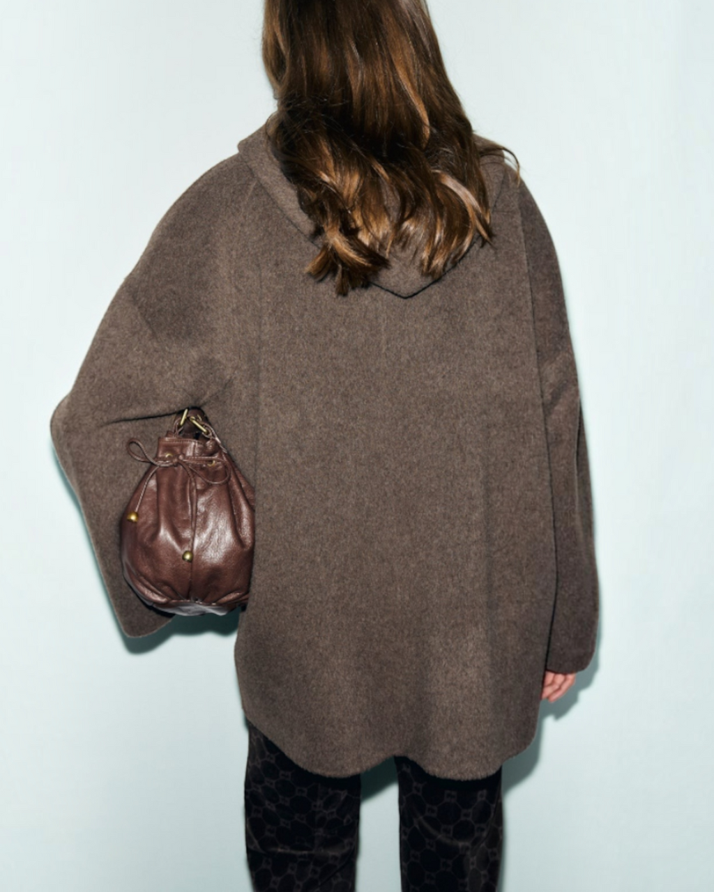 Gerard Darel - Straight Hooded Coat In Alsa Wool - Brown