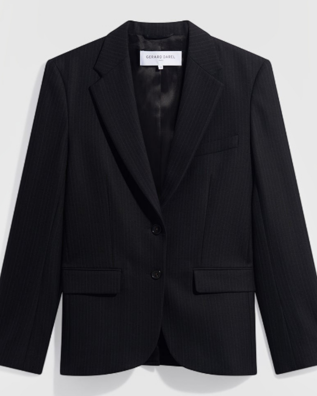 Gerard Darel - Justi Pinstripe Suit Jacket - Black