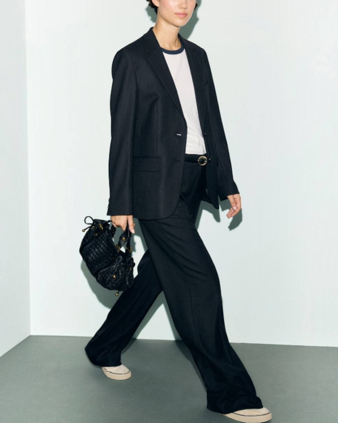 Gerard Darel - Justi Pinstripe Suit Jacket - Black
