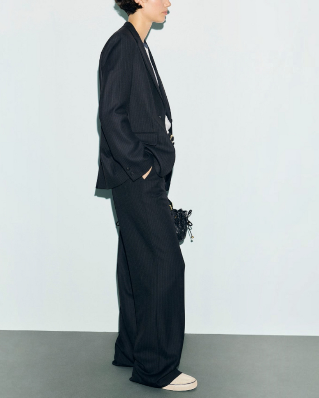 Gerard Darel - Justi Pinstripe Suit Jacket - Black