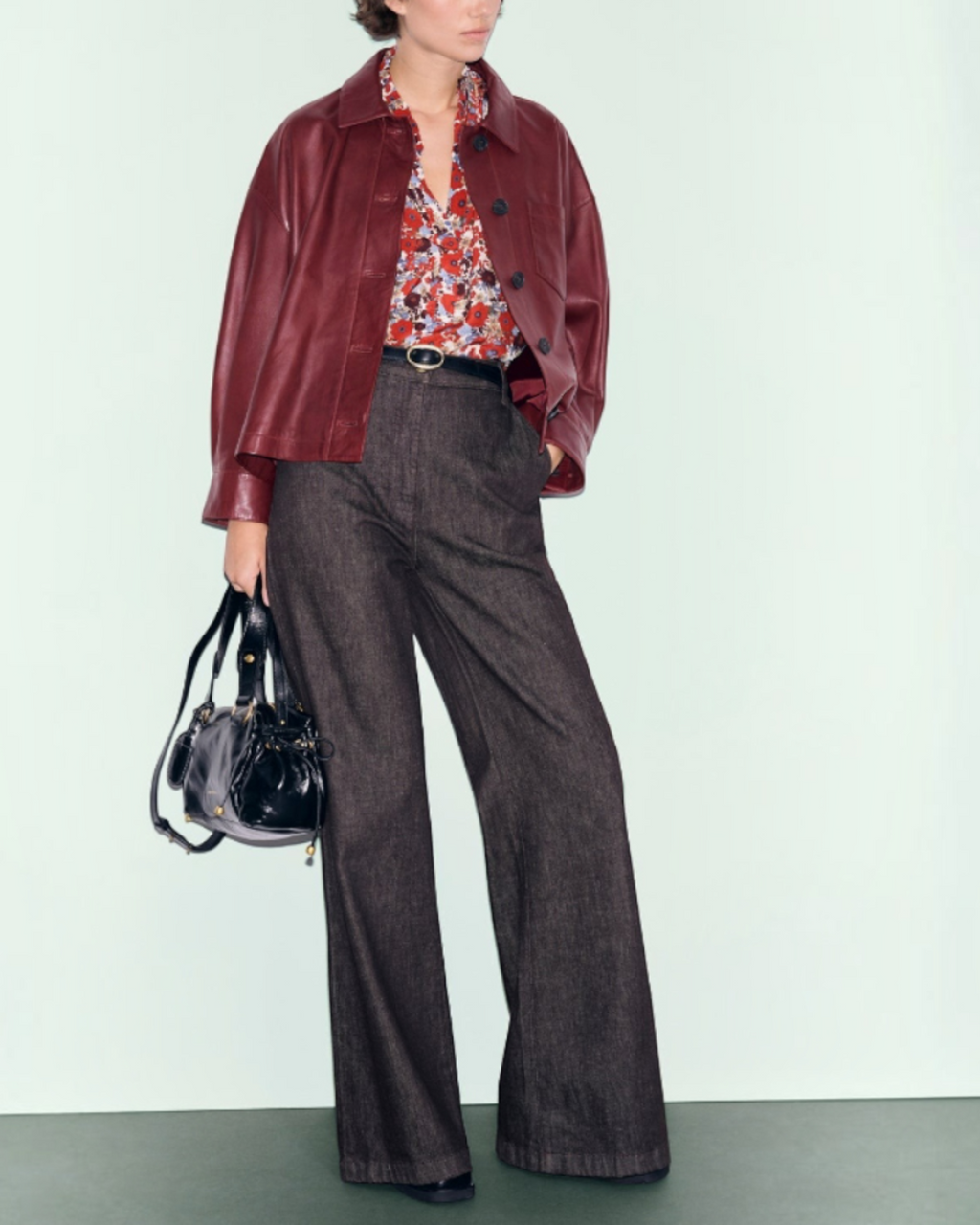 Gerard Darel - Surchemise En Cuir Penny - Rouge