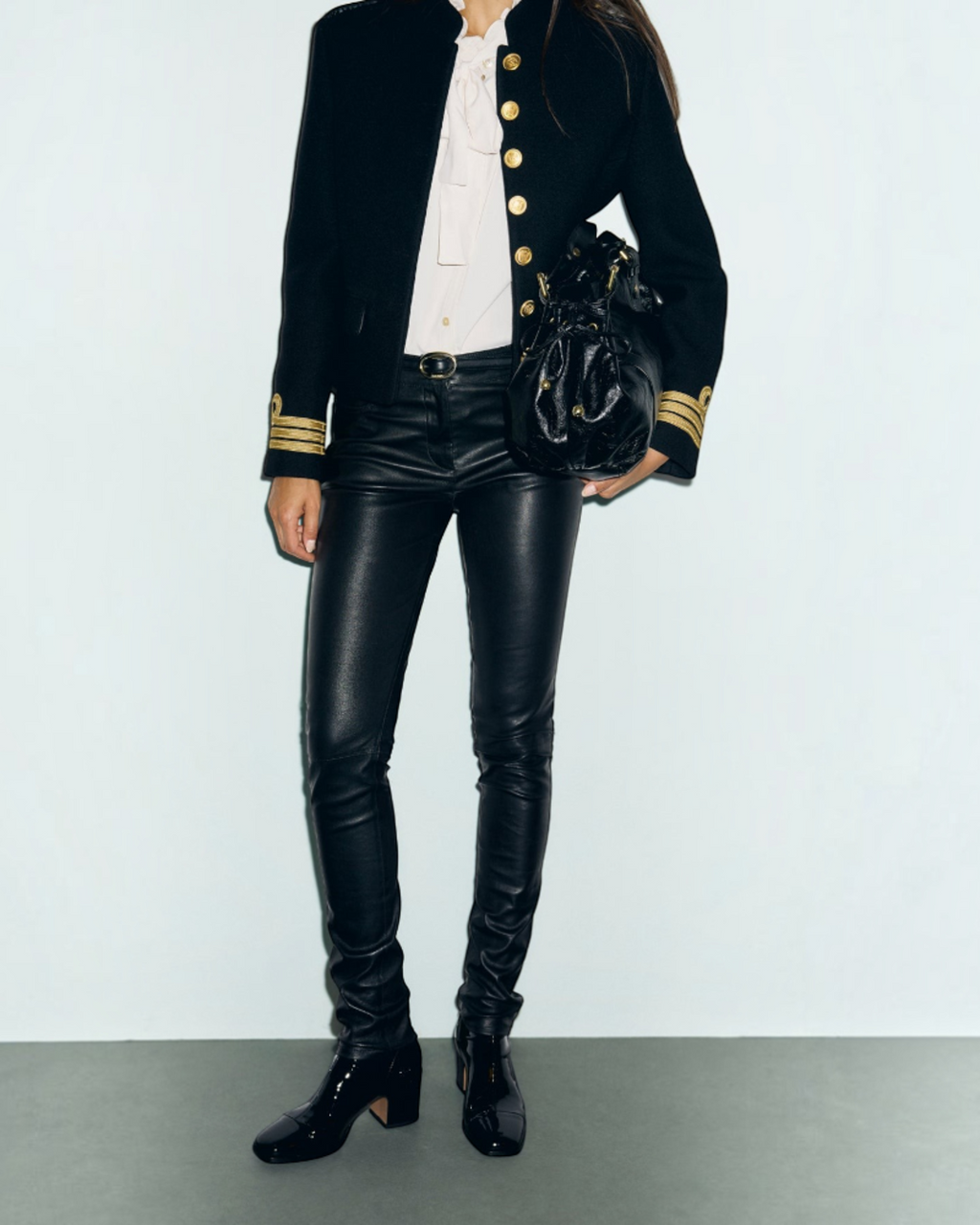 Gerard Darel - Slim Leather Muse - Black