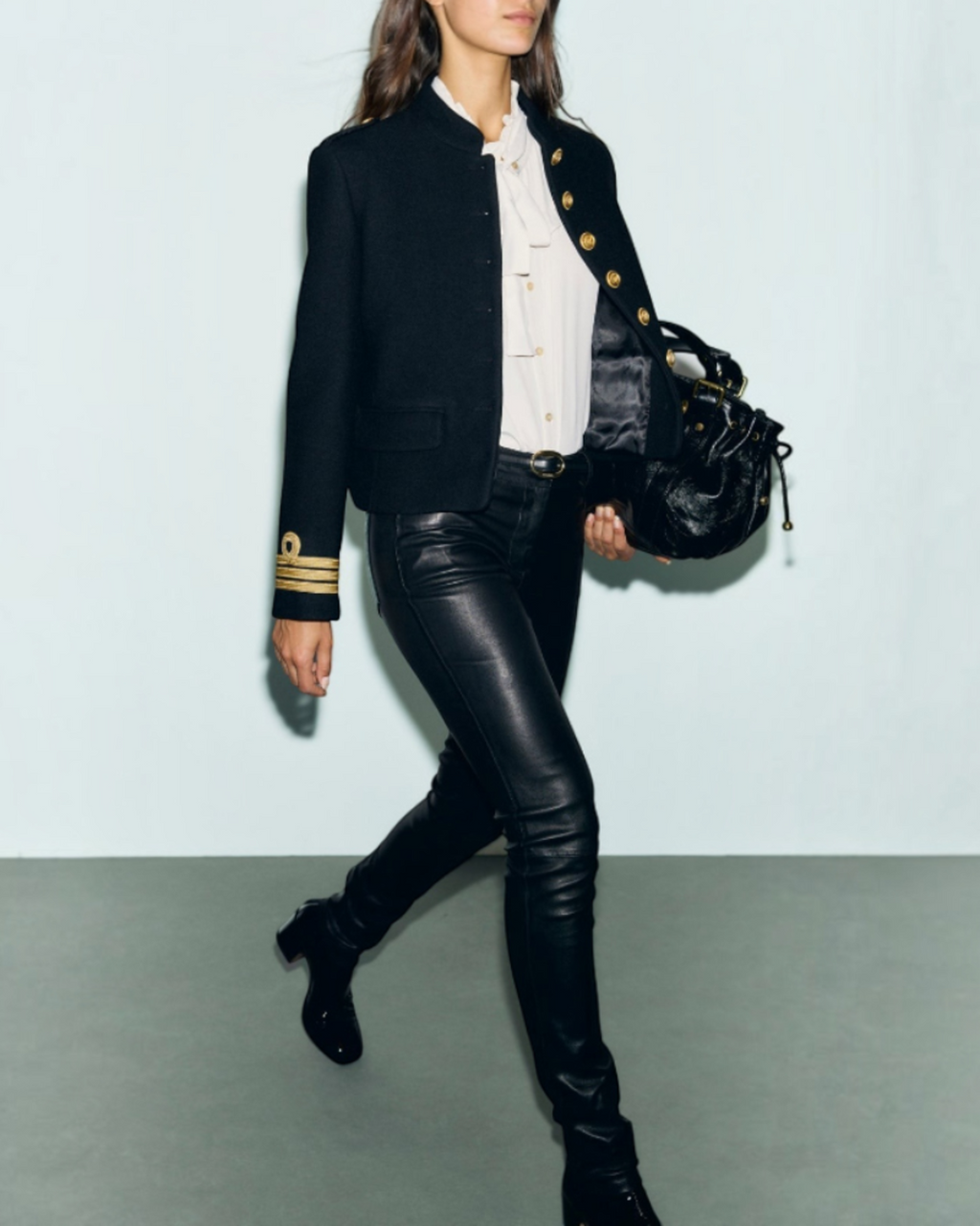 Gerard Darel - Slim Leather Muse - Black