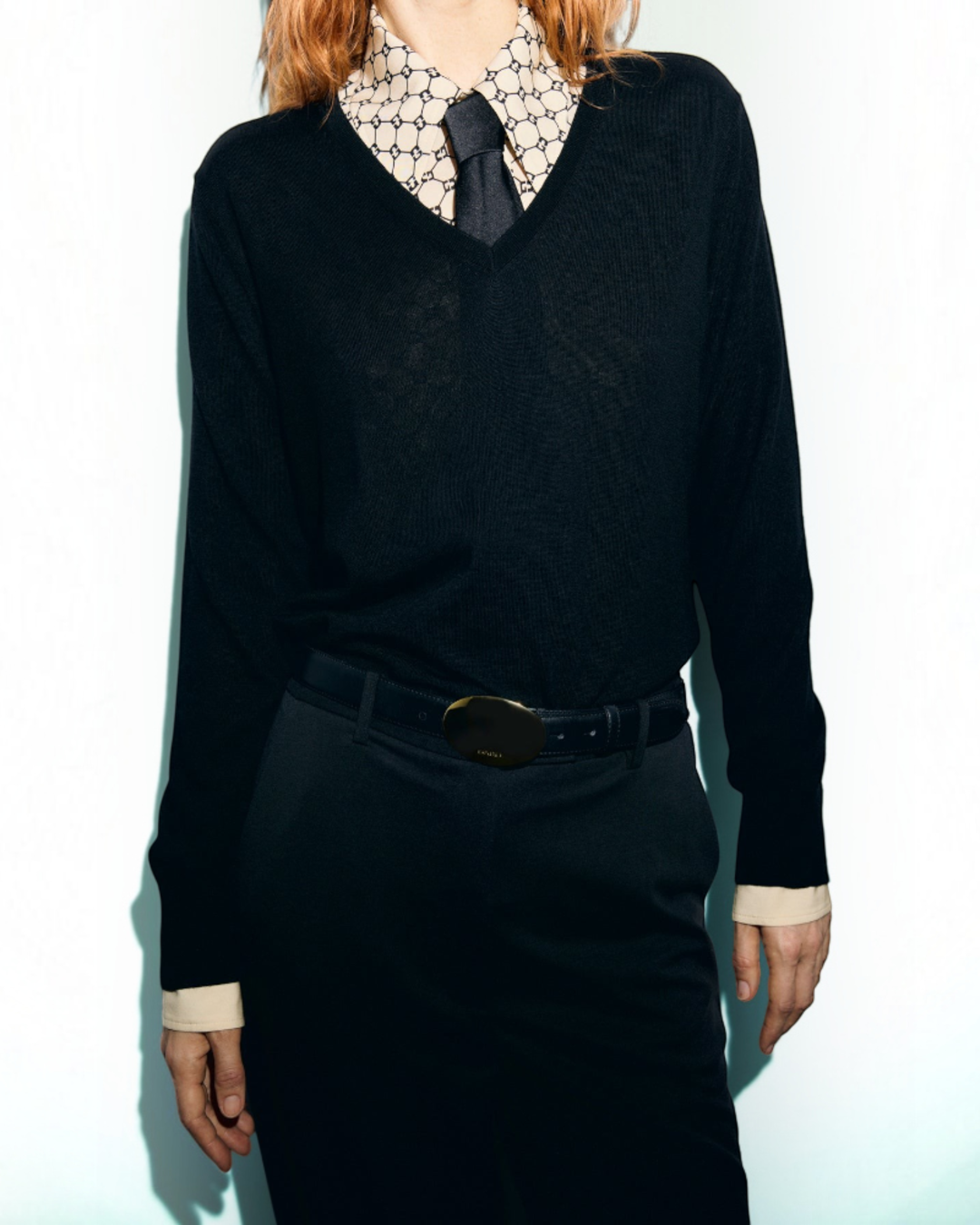Gerard Darel - Pull V En Laine Fine Rachel - Noir