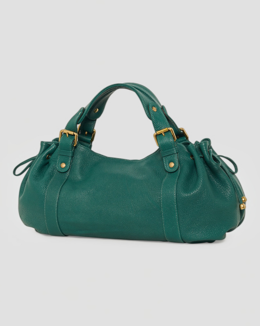 Merci x Gerard Darel - 24H Goat Leather Handbag - Green