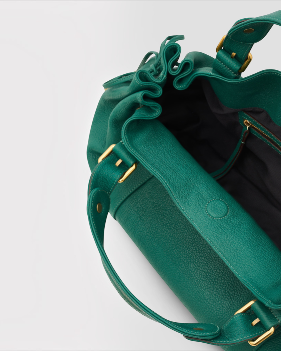 Merci x Gerard Darel - 24H Goat Leather Handbag - Green