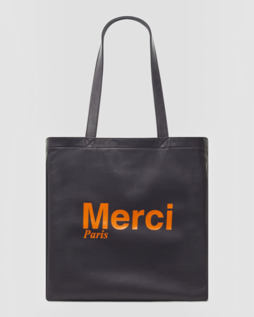 Merci x Gerard Darel - Totebag En Cuir - Aubergine