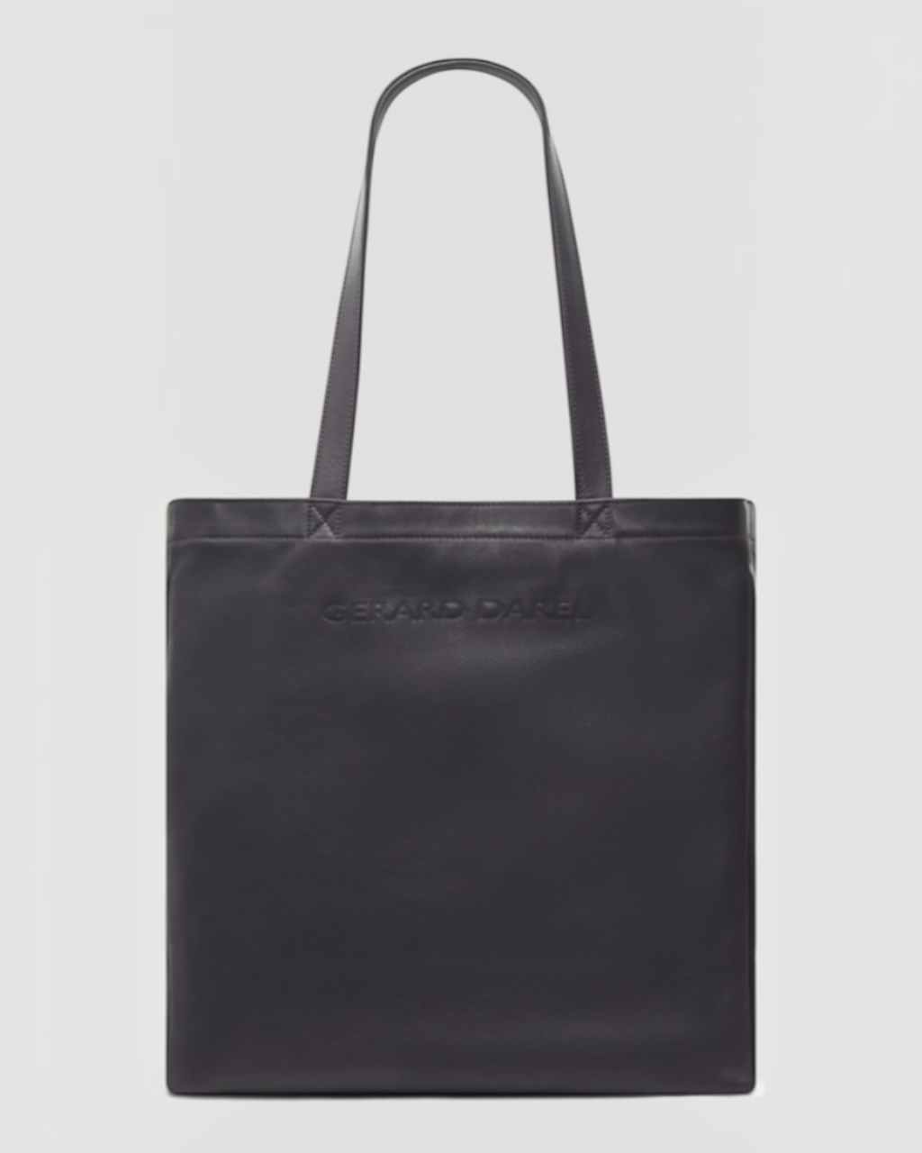 Merci x Gerard Darel - Totebag En Cuir - Aubergine