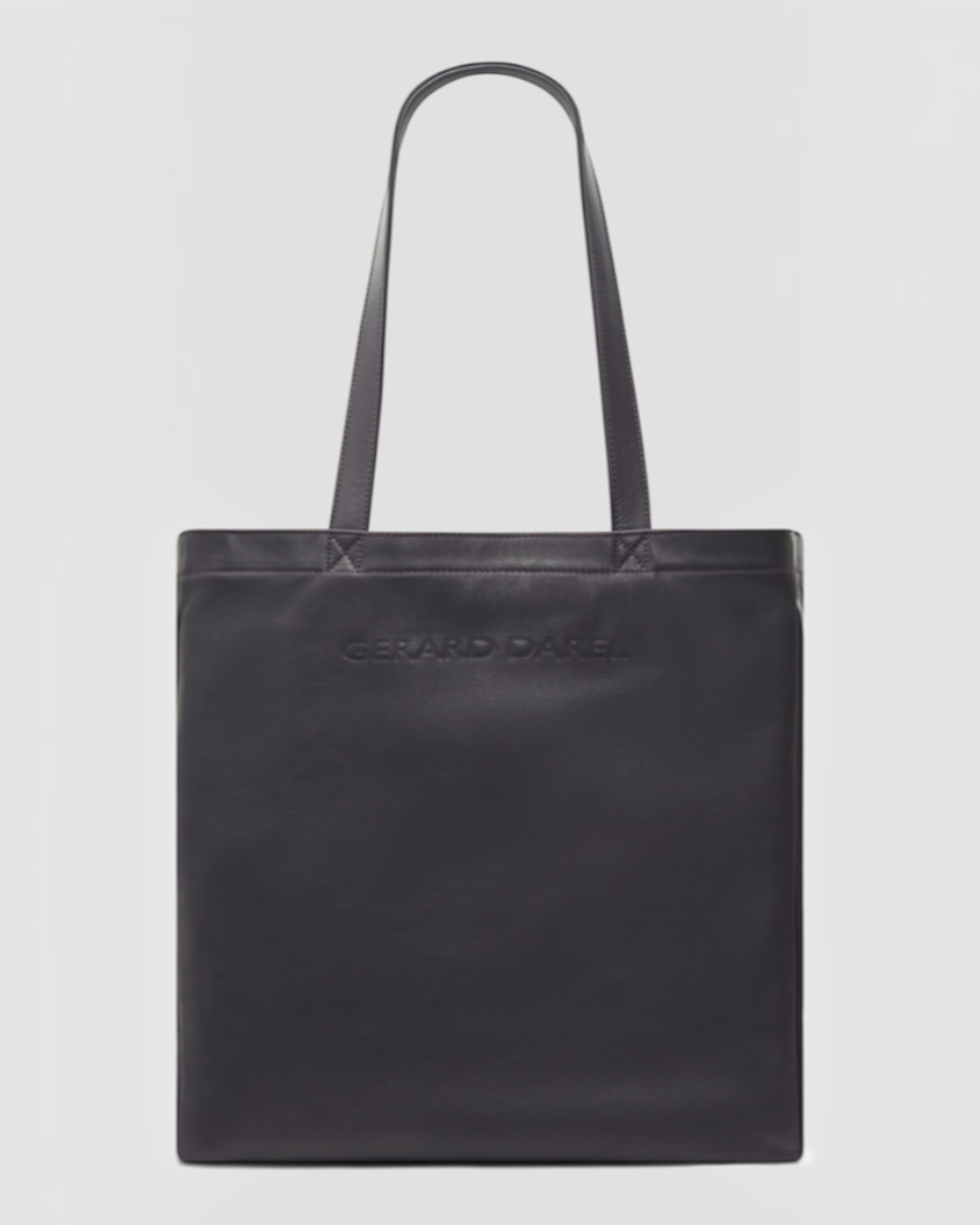 Merci x Gerard Darel - Totebag En Cuir - Aubergine