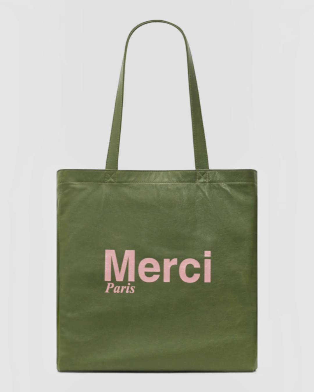 Merci x Gerard Darel - Totebag En Cuir - Vert