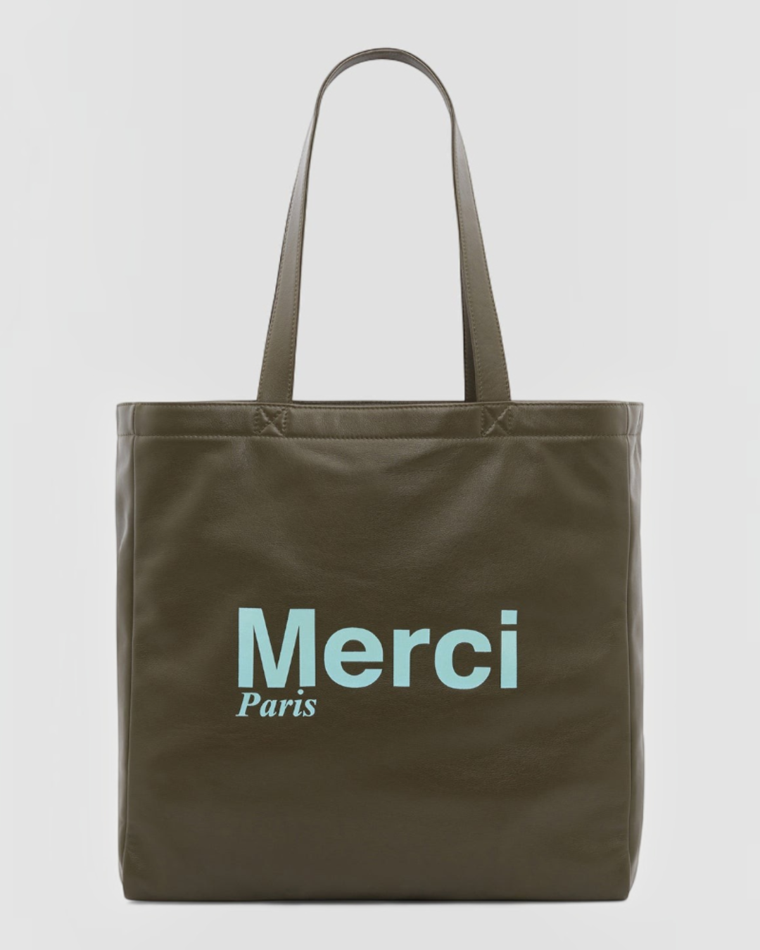 Merci x Gerard Darel - Totebag En Cuir - Kaki
