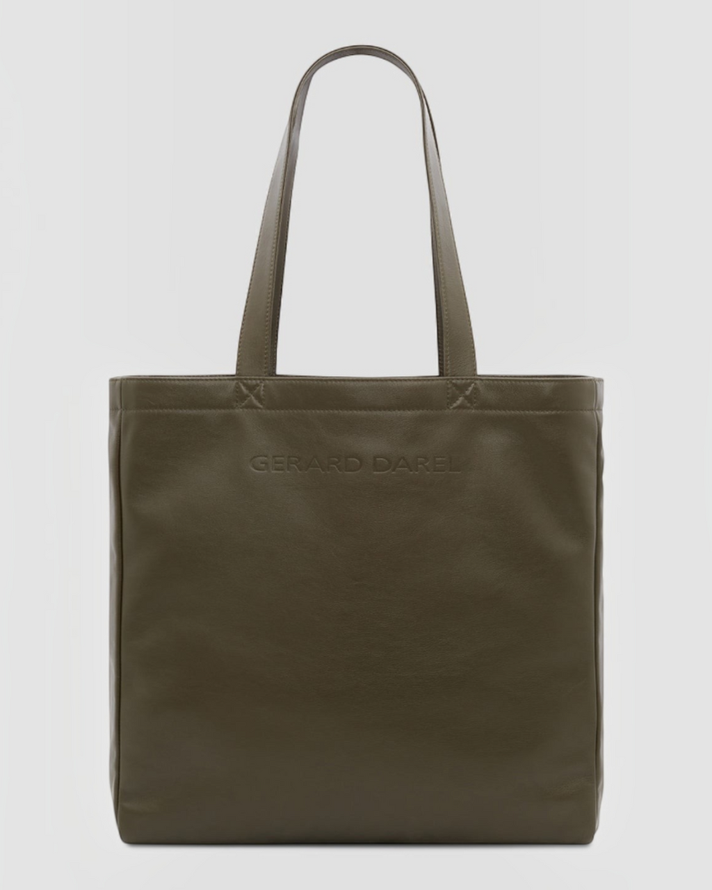 Merci x Gerard Darel - Totebag En Cuir - Kaki