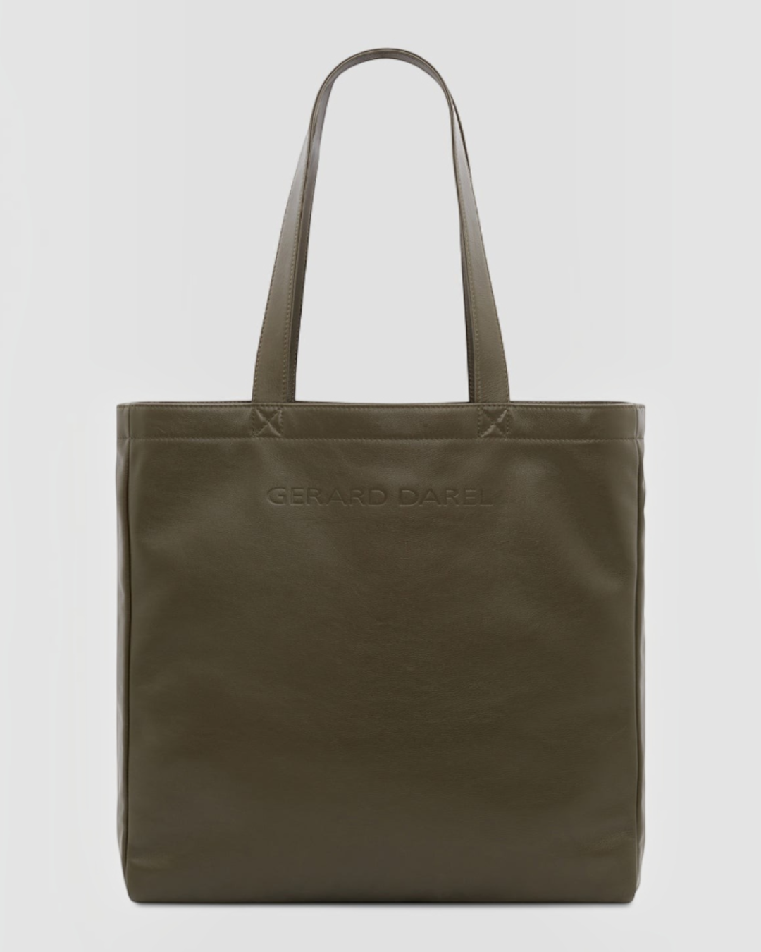 Merci x Gerard Darel - Totebag En Cuir - Kaki