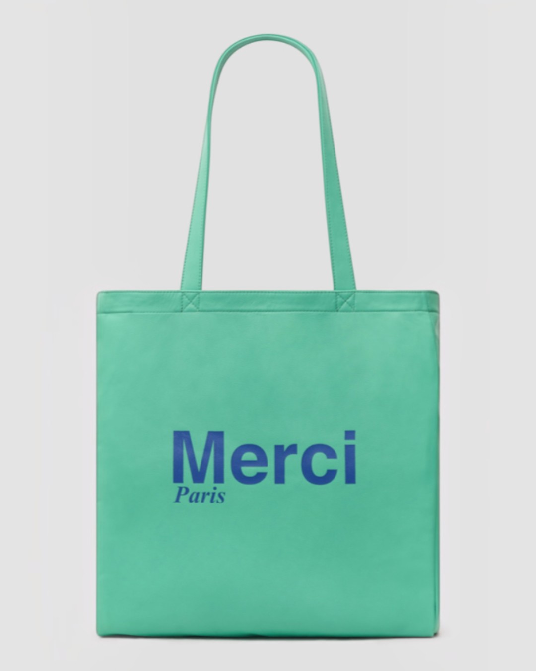 Merci x Gerard Darel - Totebag En Cuir - Menthe