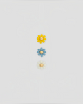 Merci x Gerard Darel - Pin's Daisy - Blanc Jaune & Ciel