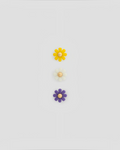 Merci x Gerard Darel - Daisy Pin - White Yellow & Purple