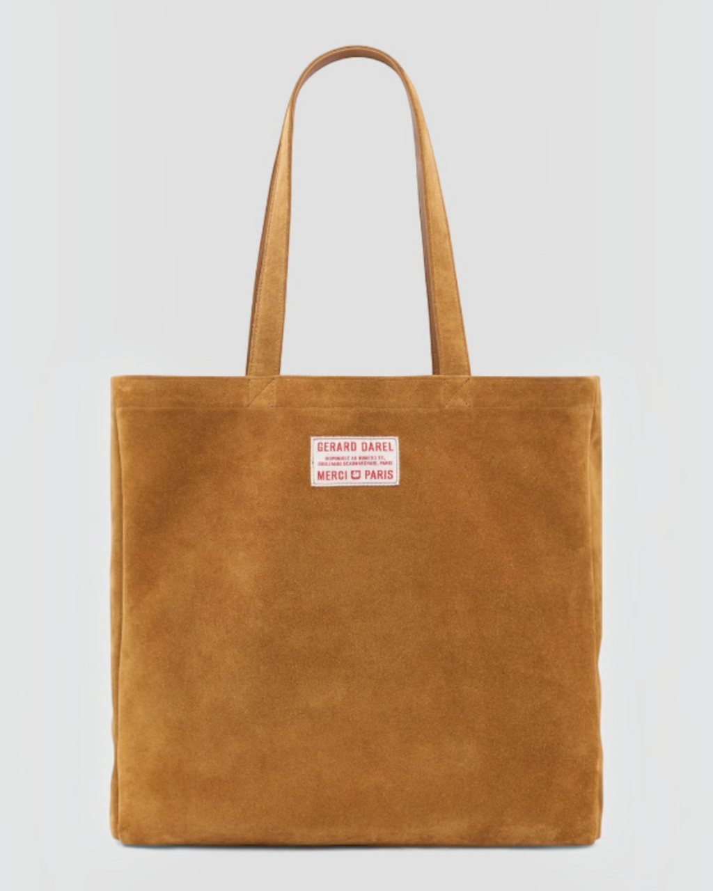 Merci x Gerard Darel - Totebag Merci Daim - Blé