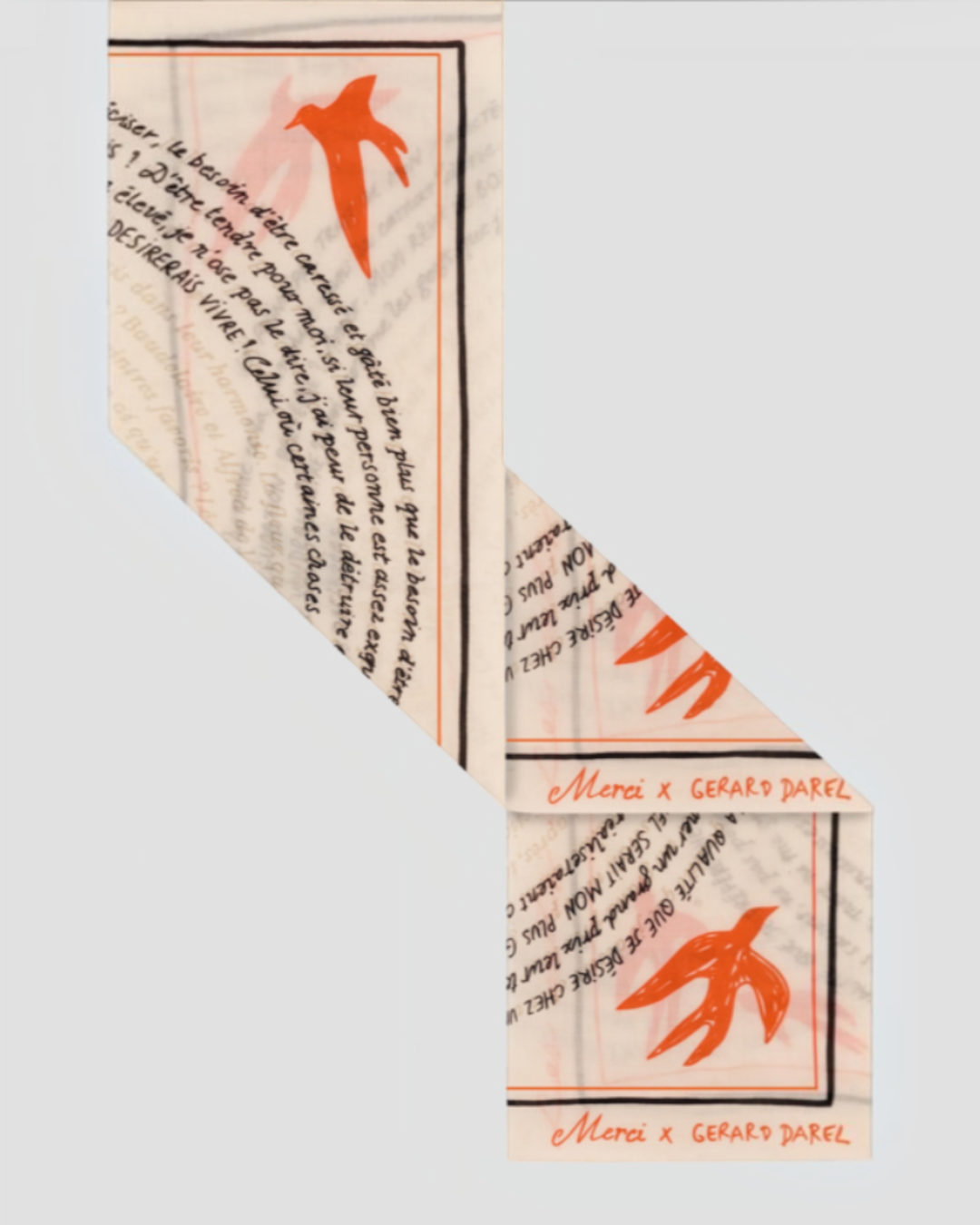 Merci x Gerard Darel - Foulard - Ecru