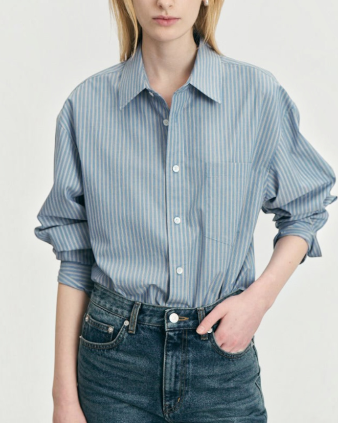 Dunst - Informal Striped Shirt - Blue