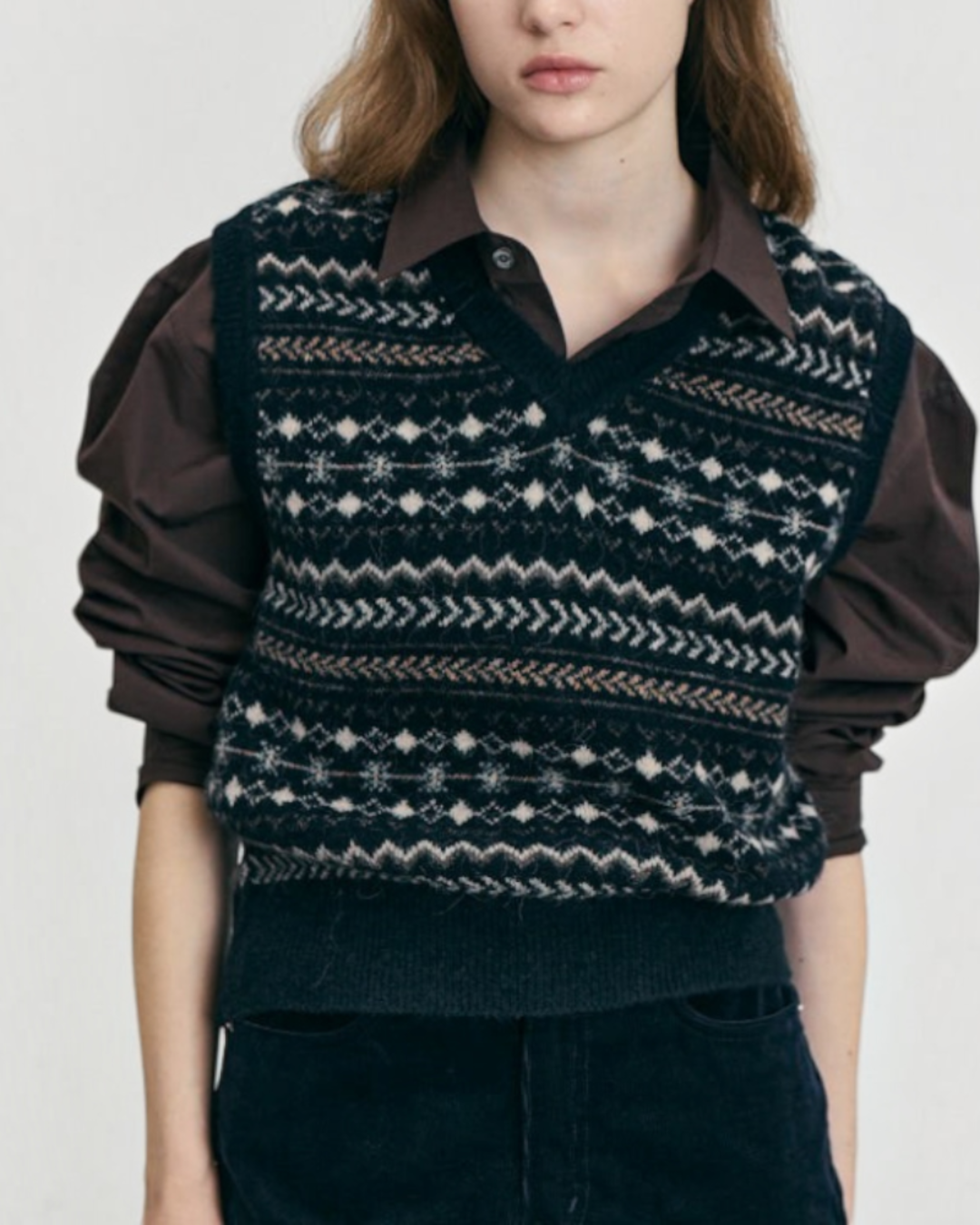 Dunst - V-Neck Vest - Navy