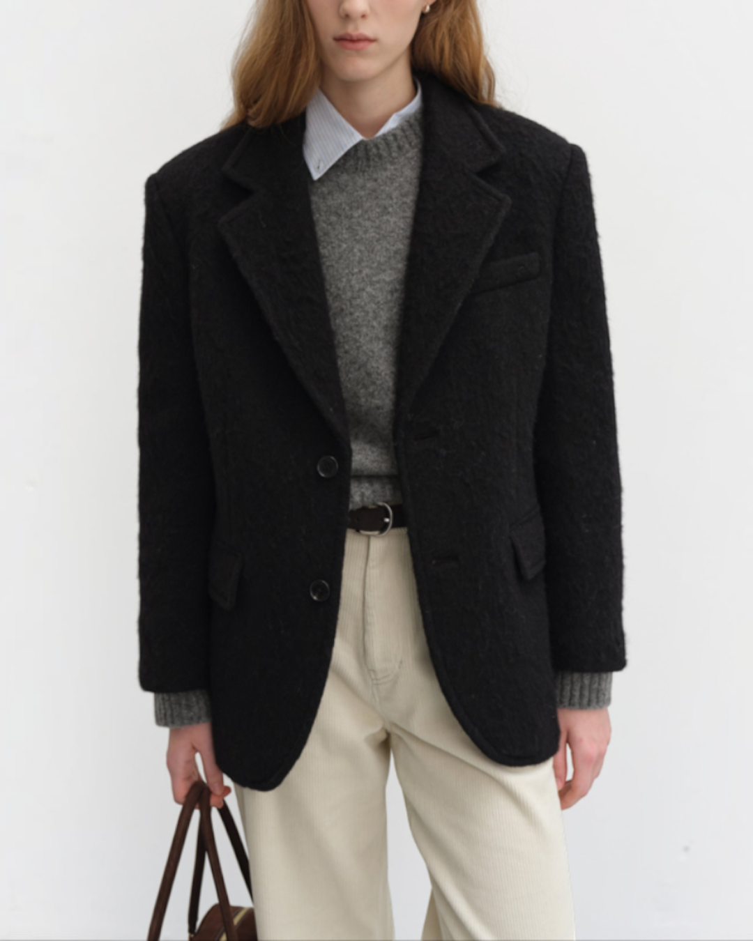 Dunst - Alpaca Blazer Jacket - Black