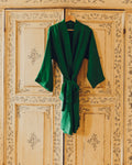 Merci - Linen bathrobe - Vegetable Green