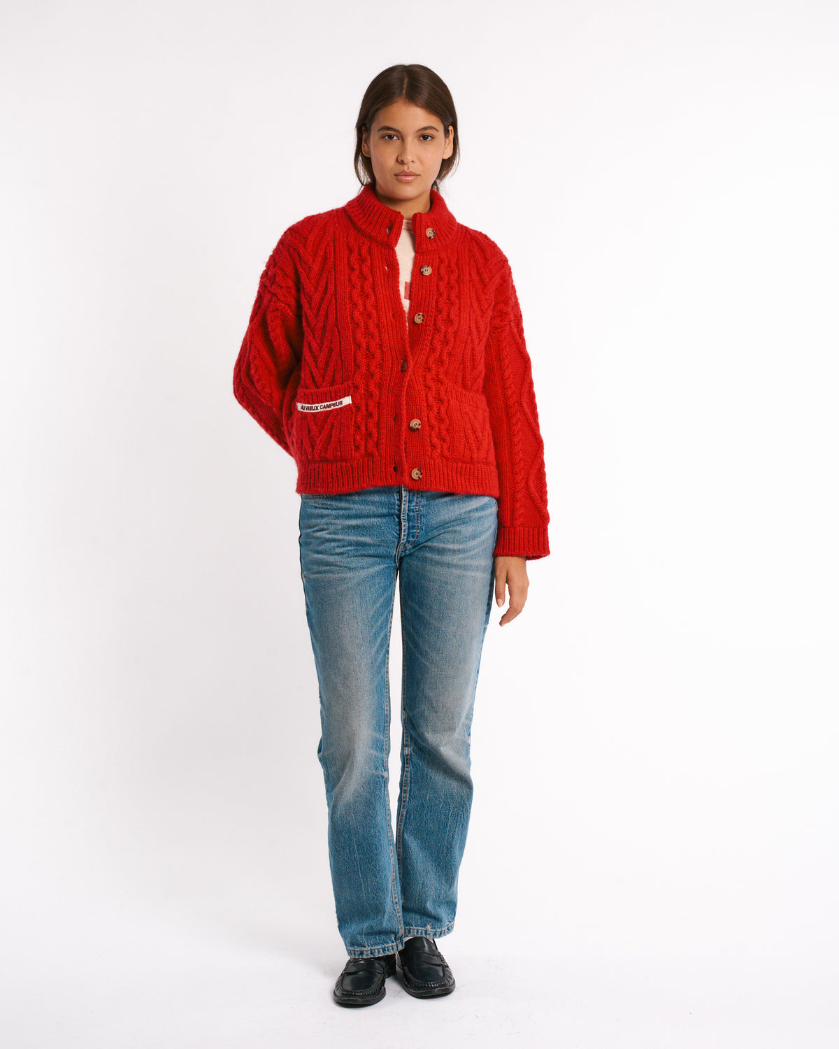 Au Vieux Campeur - Congés Payés - Cardigan Elena - Rouge