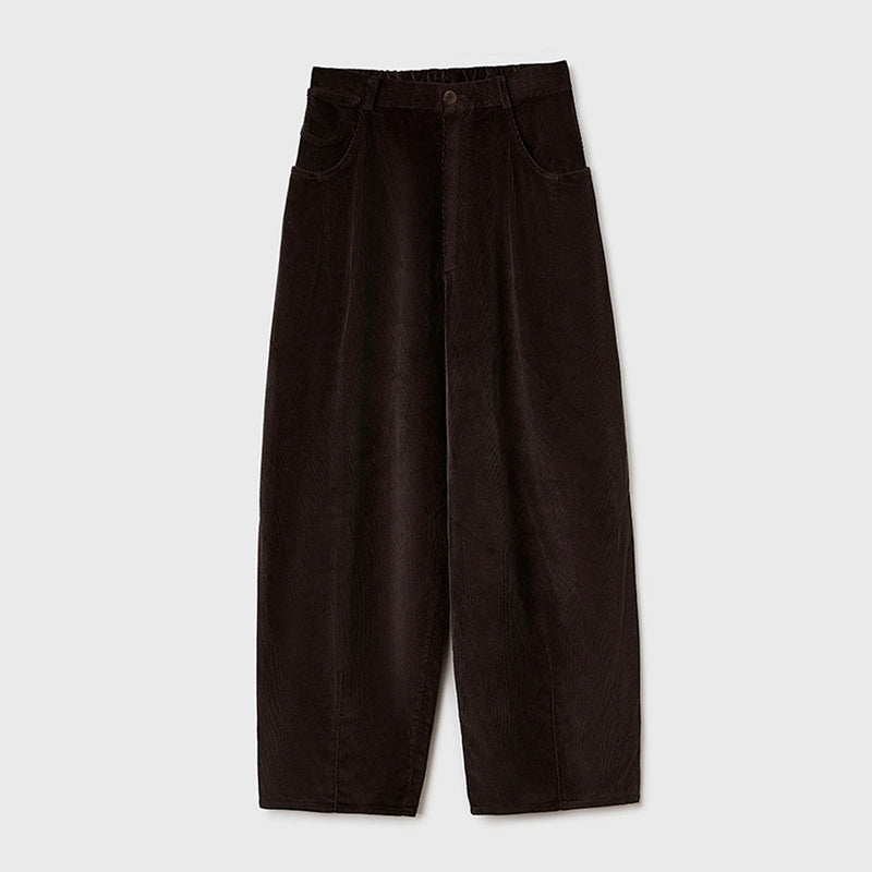 Cordera - Pantalon Velours Baggy - Marron