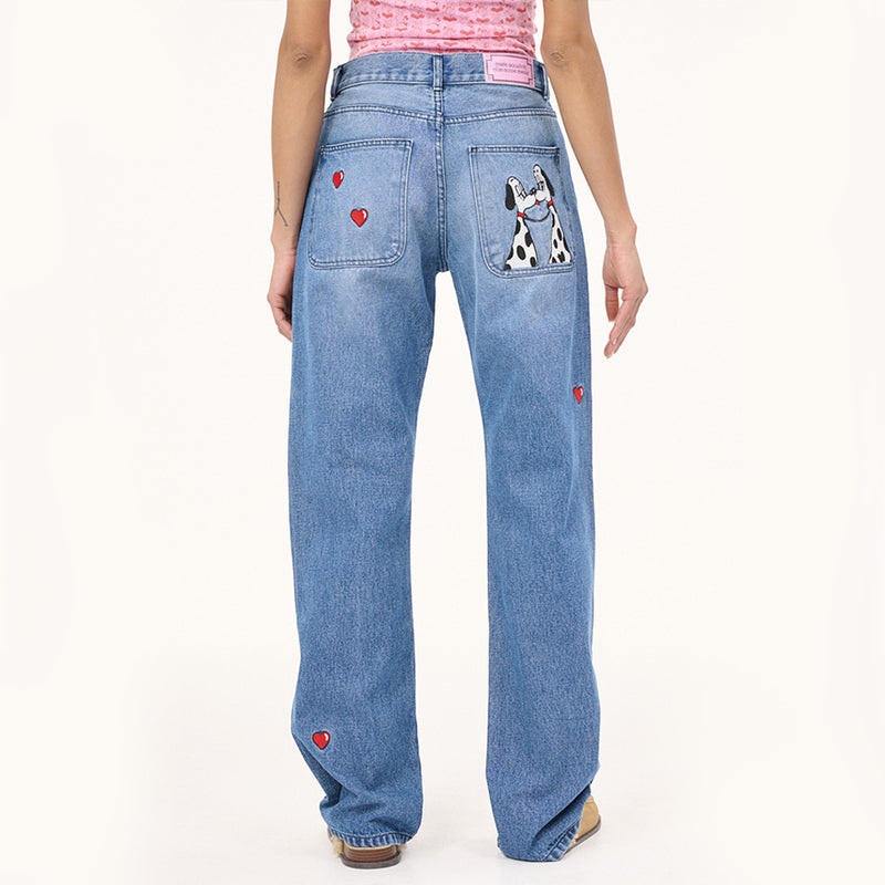 Carne Bollente - Jeans Dalmatians  - Washed Blue
