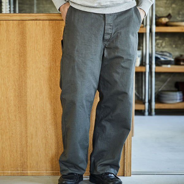 OrSlow - Pantalon de travail français à coupe large - Marron