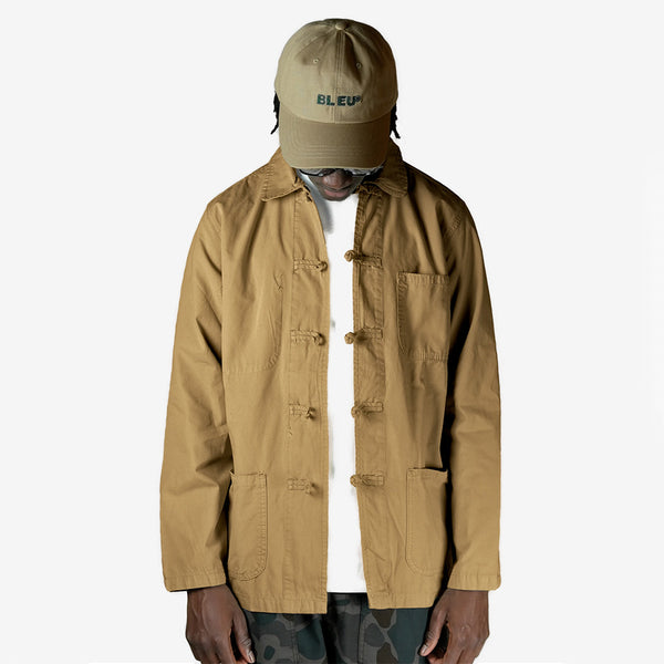 Bleu - Veste Shanghai Solid  - Beige