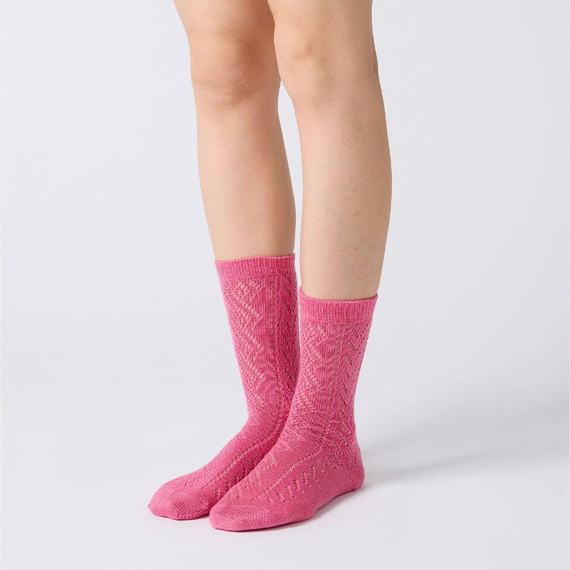 Babaco - Chaussettes Eyelet - Rose