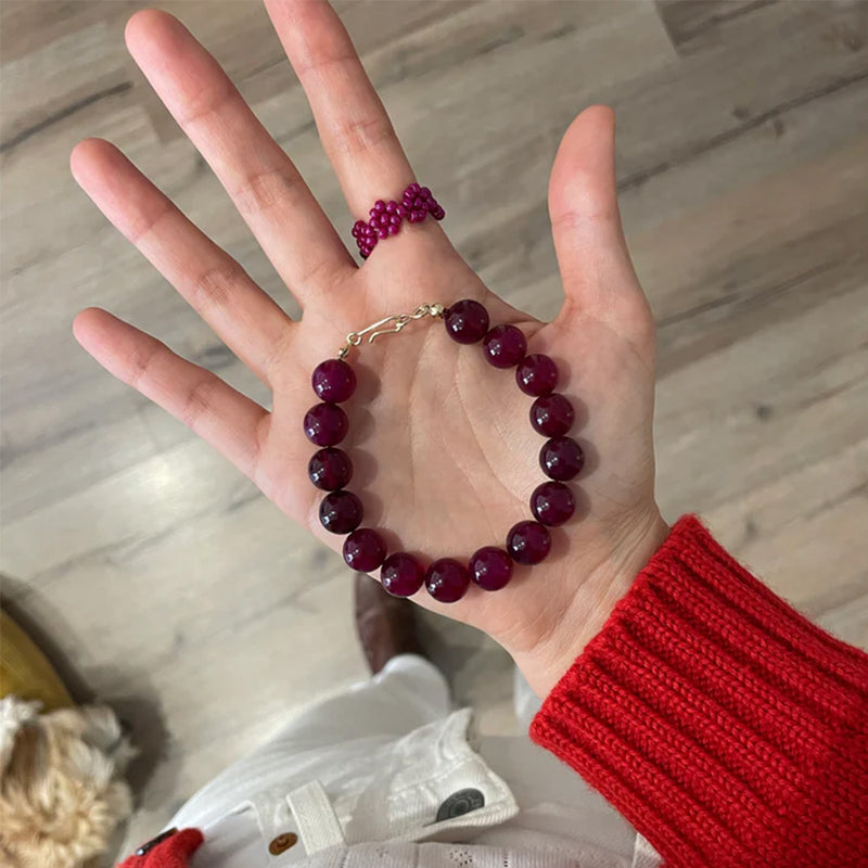 Project Bon - Bracelet Bordeaux - Rouge