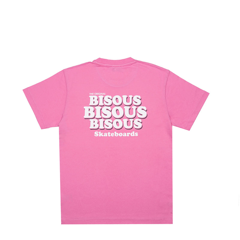 Bisous Skateboard - T-Shirt SS Grease - Rose