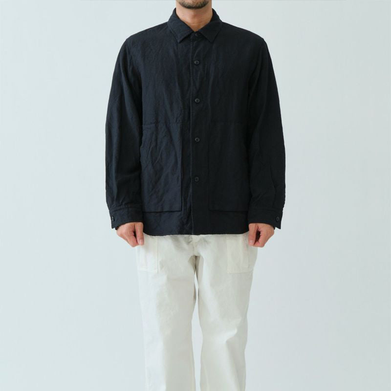 Sage de Cret - Veste Chemise Oxford - Marine