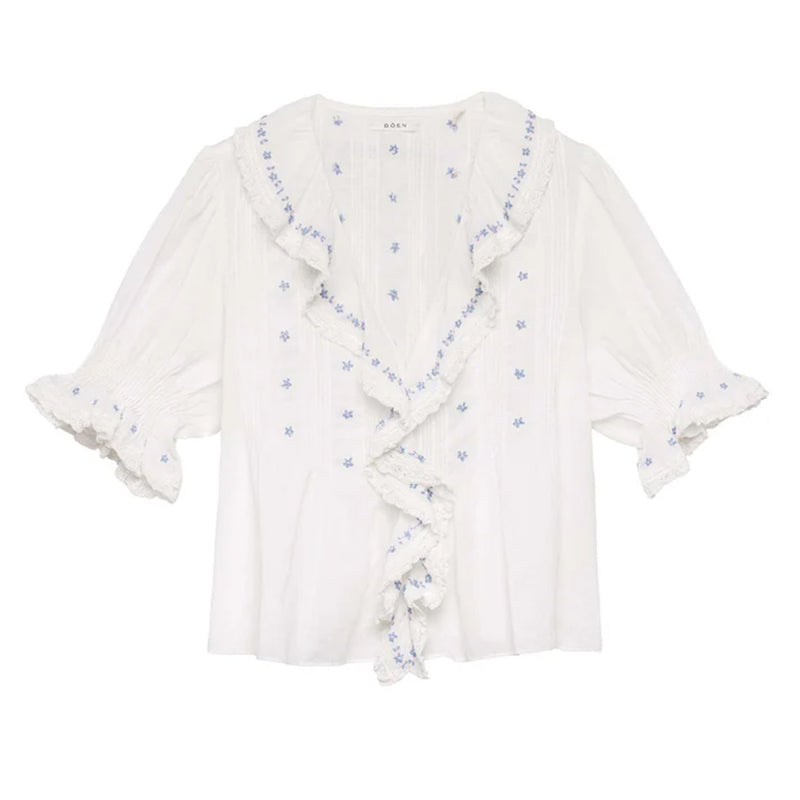 Doen - Blouse Hettie - Blanc