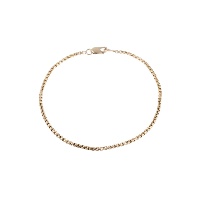 Mara Scalise - Bracelet Thin Box Chain - Gold