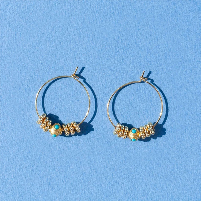 Juhu - Boucles d'oreilles Cruz -Or