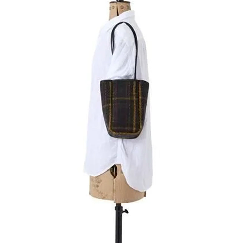 Amiacalva - Sac Cabas en Coton huilé - Tissu écossais