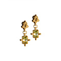 Sofia Rocha - Boucles d'oreilles Viena - Or & Vert